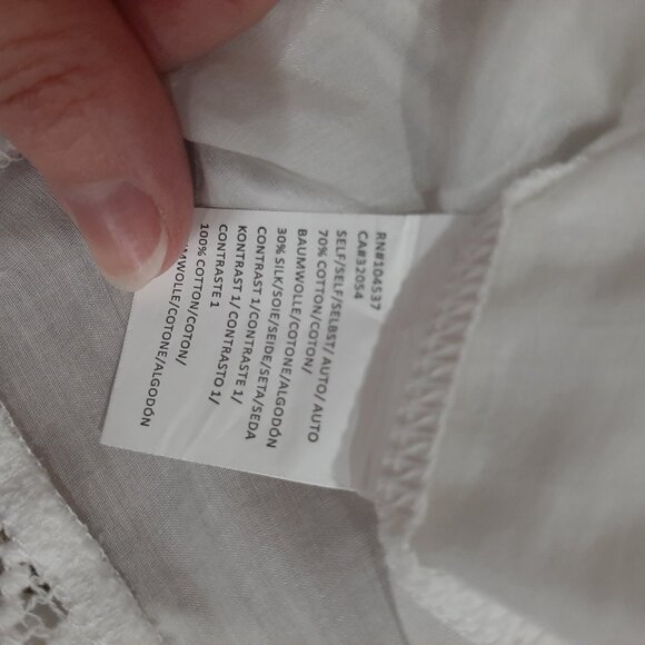 Anthropologie boho crochet silk blouse - Picture 4 of 16